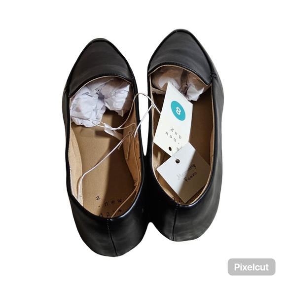 NWT Size 8 A New Day Classic Black Memory Foam Flats - Picture 4 of 5
